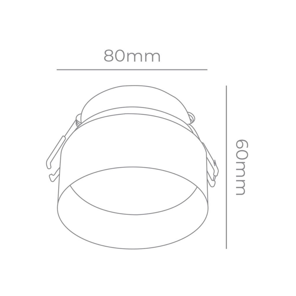 EMBUTIDO FIJO 1xGU10 DICRO BLANCO TEXT. W: 8cm Ø
D: 6cm