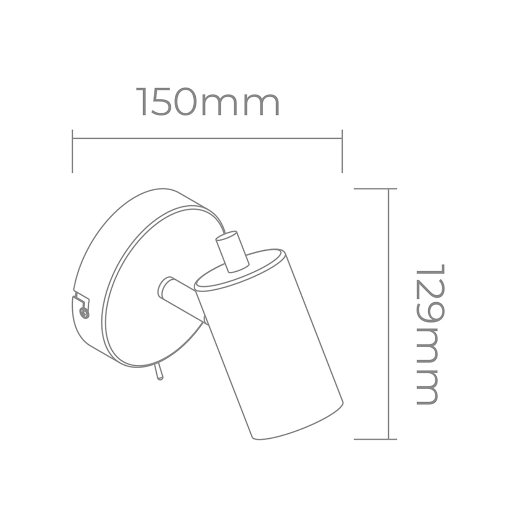 SISTEMA GU10 1 W: 15cm
H: 12,9cm 20