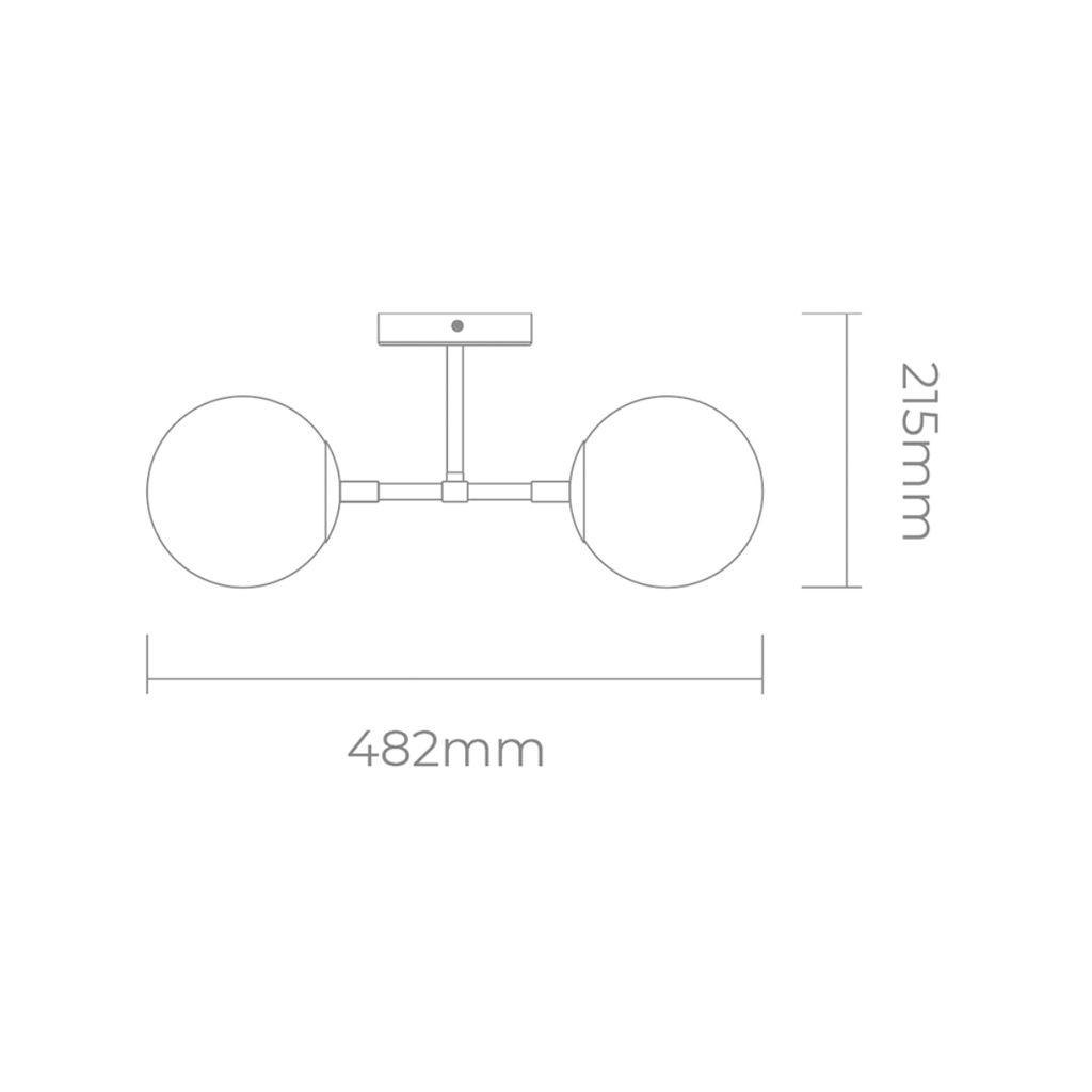 APLIQUE G9 2X8W W: 48,2cm
H: 21,5cm
 BLANCO MATE