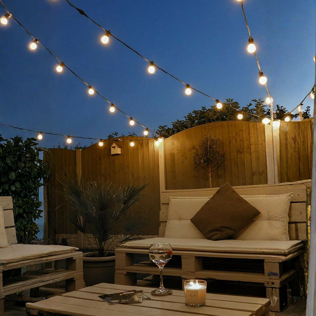 GUIRNALDAS 2 PORTALÁMPARAS POR METRO /5mts (10 portalámparas)