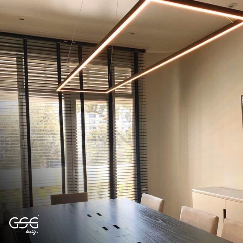 Colgante Quadra 60x120, 3000K (CAL), Aluminio, 47W