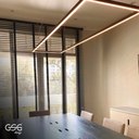 Colgante Quadra 60x120, 3000K (CAL), Aluminio, 47W