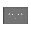 TOMACORRIENTE BI-NORMA DOBLE CON USB-C MILAN MACROLED, AC 250V, 10A MAX. BASTIDOR METALICO, SIN FRENTE