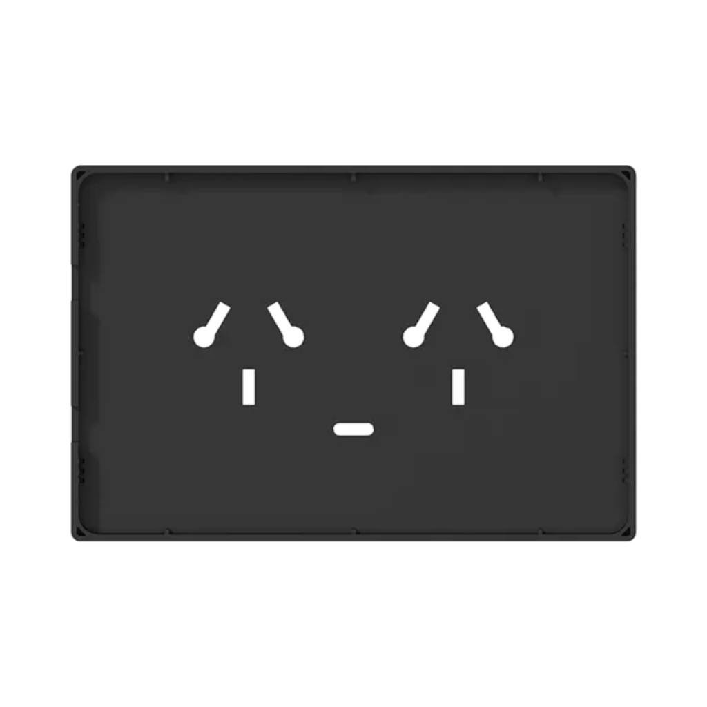 TOMACORRIENTE BI-NORMA DOBLE CON USB-C MILAN MACROLED, AC 250V, 10A MAX. BASTIDOR METALICO, SIN FRENTE