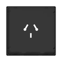 TOMACORRIENTE MIGNON BI-NORMA MILAN MACROLED, AC 250V, 10A MAX. BASTIDOR METALICO, SIN FRENTE