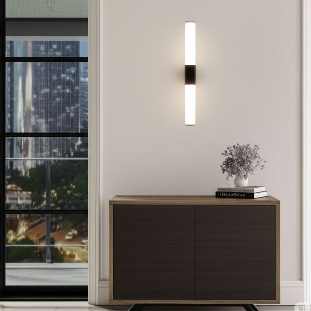 GRANT -APLIQUE LED 6W BLANCO CALIDO 43CM DE LARGO COLOR NEGRO