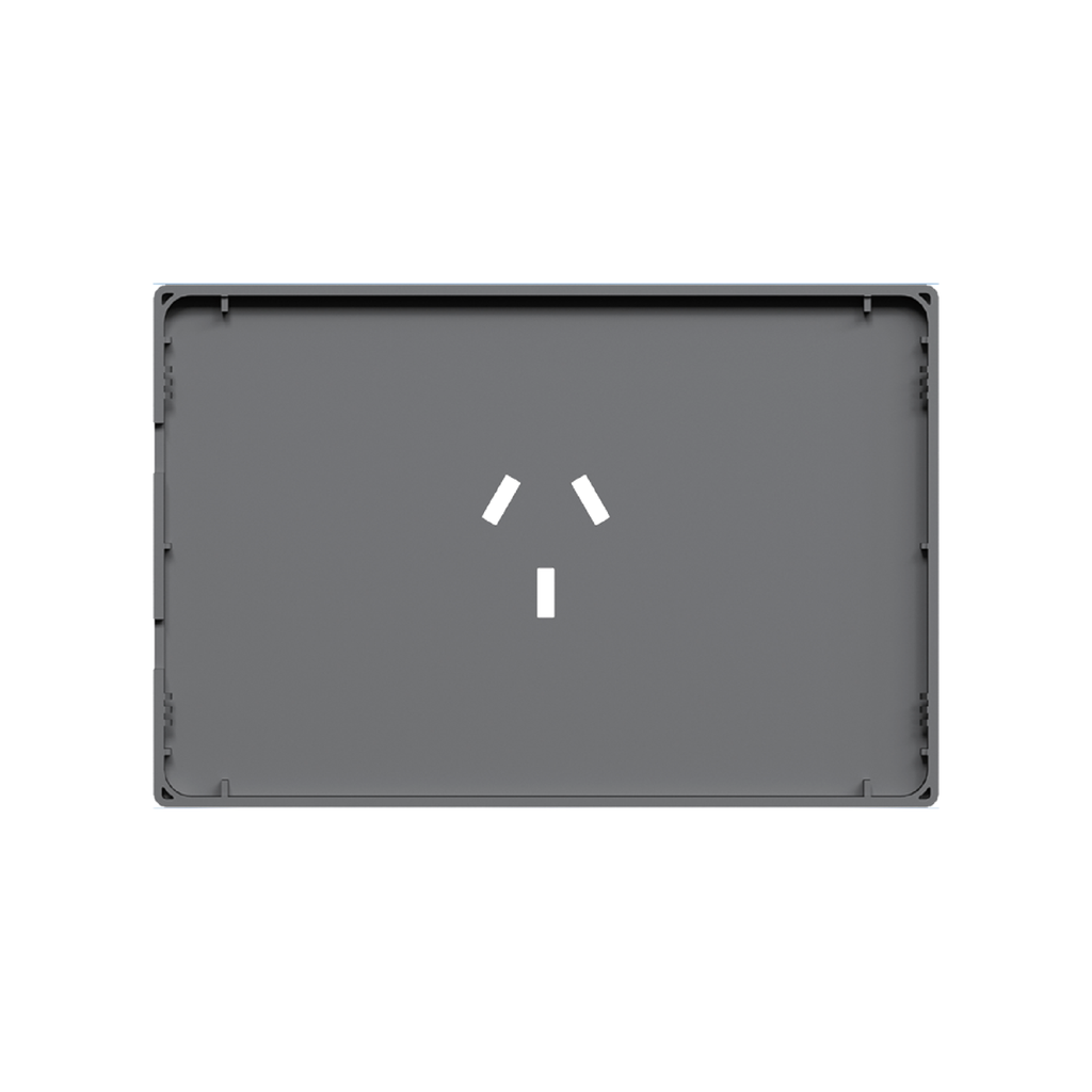 FRENTE PARA TOMACORRIENTE MILAN MACROLED, COLOR GRIS