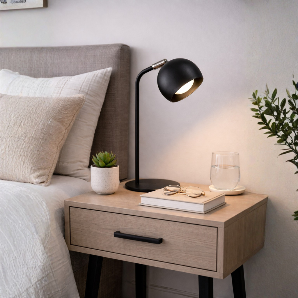 Lámpara "PERUGIA" 1xGU-10 (H 365mm) Negra