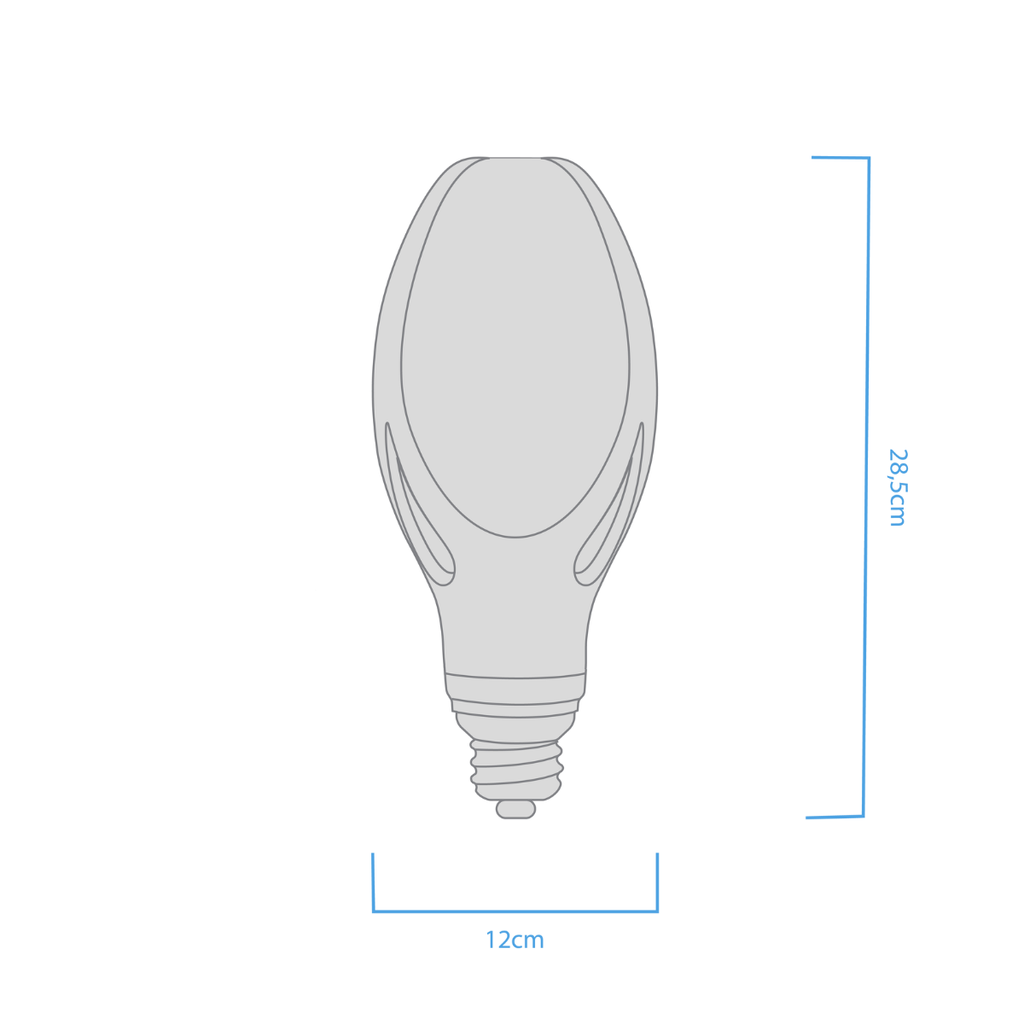 BULBO PREMIUM MAGNOLIA MACROLED 80W AC200-240V CALIDO E40