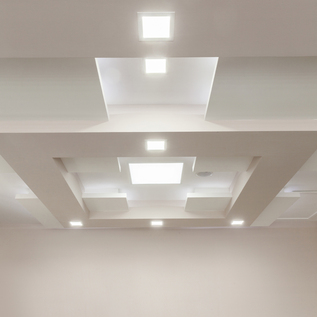 PANEL FLAT CUADRADO NEGRO MACROLED 18W AC85-265V FRIO 6000K