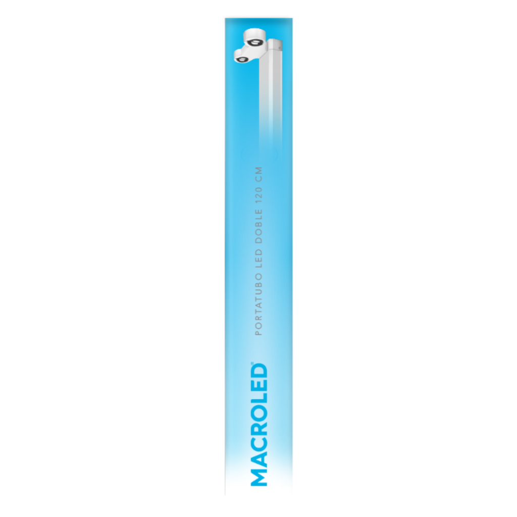 LISTON PARA TUBO DE LED T8 120CM DOBLE