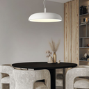 Colgante circular blanco ancho de aluminio de ø50cm de 50w led