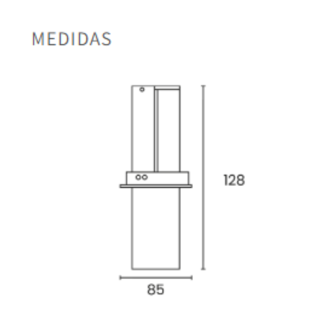 Embutido redondo movil desplazable de aluminio blanco GU10