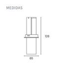 Embutido redondo movil desplazable de aluminio blanco GU10