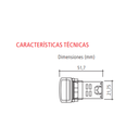 MINI VOLTRIMETRO DIGITAL TBCIN REDONDO VERDE
