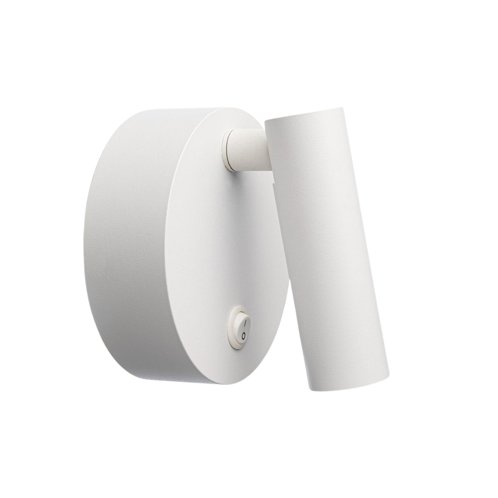 ARTEFACTO LIT APLIQUE DE PARED DE ALUMINIO 3W 3000K Φ105 x 65 BLANCO