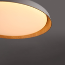 Iluminación Interior de techo VK LYSE 36W plata-madera 2160 D 530 x H 80mm