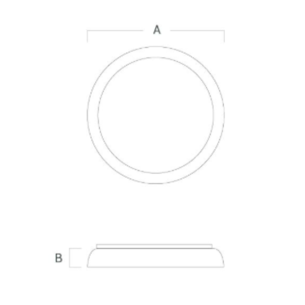 Iluminación Interior de techo VK LYSE 36W plata-madera 2160 D 530 x H 80mm