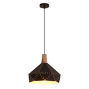 Luminaria colgante triangular - negra
