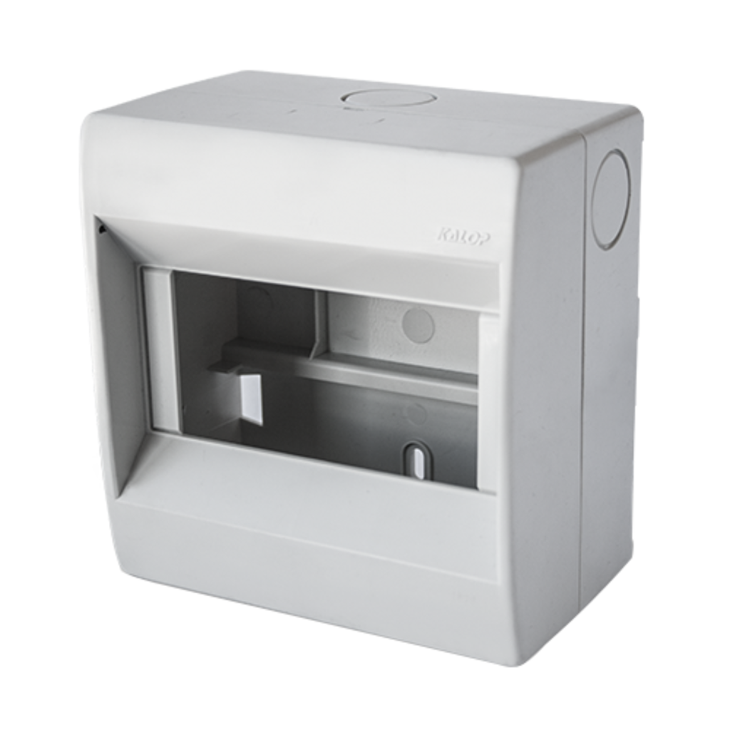 Caja para interruptores termomagnéticos  6 módulos Color: Gris