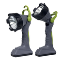 Linterna Táctica led 10W - Faro direccionable - Apto intemperie - Base magnética con imanes - Manija y gancho para colgar - Batería de Litio - Autonomía  aprox. 6 / 2Hs. Cargador 220V + 12V p/auto + cable USB incluidos.