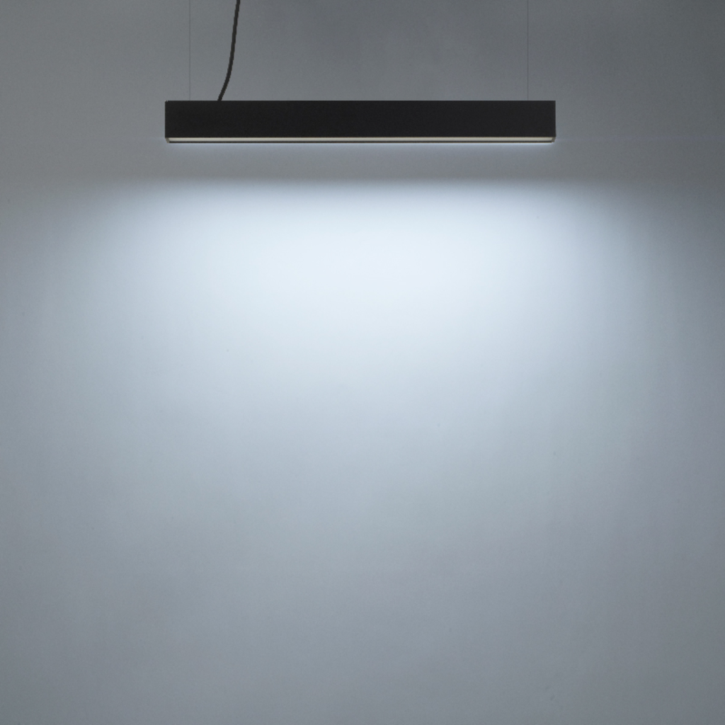 PERFIL LINEAL LED DYNA 25W 1200MM 3CCT NEGRO LEUK