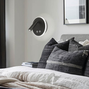 Aplique pared redondo con mov e int. Touch blanco 6w+3w