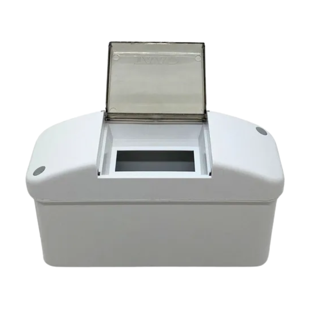 CAJA EXT. PARA TERMICA DE 1 A 2 MODULOS SATINADA