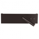 Aplique de pared Bigsee con led integrado 12W bidireccional, y  direccionable. Construido en aluminio. Uso interior. Negro
