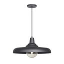 Colgante "CARRARA" de 1 luz E-27 (Ø400 x H:165mm)