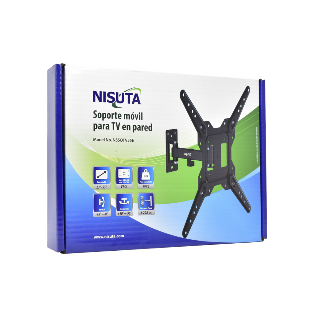 SOPORTE PARA TV DE 23" - 55" hasta 30Kg. VESA: 400x400; 400x300; 300x300; 400x200; 300x200; 200x200; 200x100; 100x200; 100x100