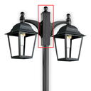 Adaptador para columna doble farol polipropileno