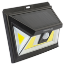Artefacto exterior solar de pared 5W c/sensor de mov. Macroled calido