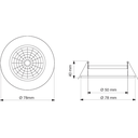 Embutido fijo Ø78mmx40mm para lámpara dicroica GU10 blanco texturado