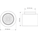 Plafón Fijo Ø158x125mm para Lámpara Ar111 - GU10 20cm negro