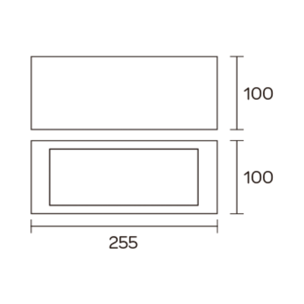 Aplique de Pared UNIDIRECCIONAL Negro