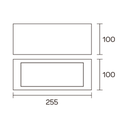 Aplique de Pared UNIDIRECCIONAL Negro