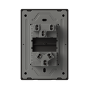 TECLA Y TOMACORRIENTE MILAN NEGRO MACROLED, 1 CANAL, AC 250V, 10A MAX. BASTIDOR METALICO