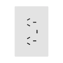TOMACORRIENTE DOBLE Y USB-C MILAN BLANCO MACROLED, AC 250V, 10A MAX. 1 USB-C DE 20W, BASTIDOR METALICO