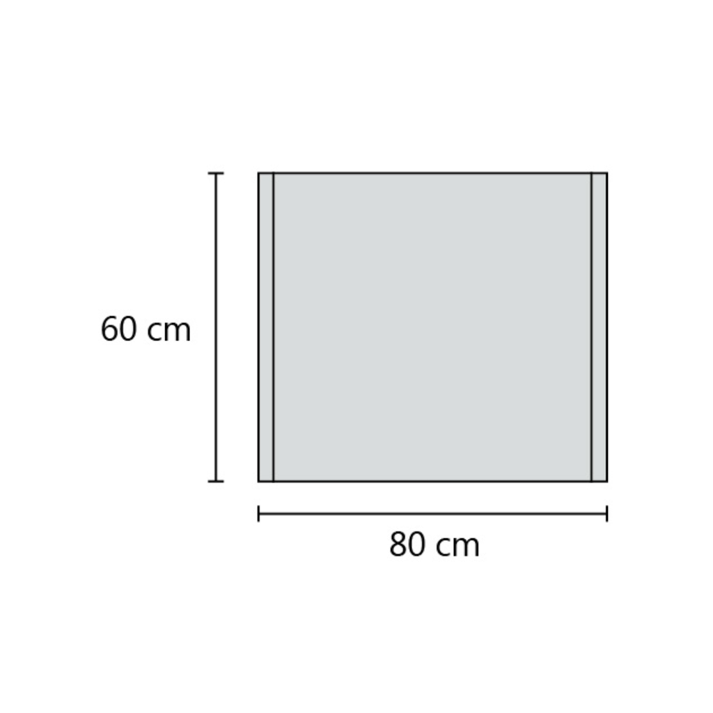Espejo con luz de led incorporada touch lineal en sus bordes 80 x 60cm