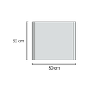 Espejo con luz de led incorporada touch lineal en sus bordes 80 x 60cm