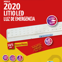 Luminaria Aut. 60 Led's blancos de alto brillo - Batería de Litio Ion - Ultra Slim -   Autonomía 10/5Hs. - 2 niveles de iluminación 