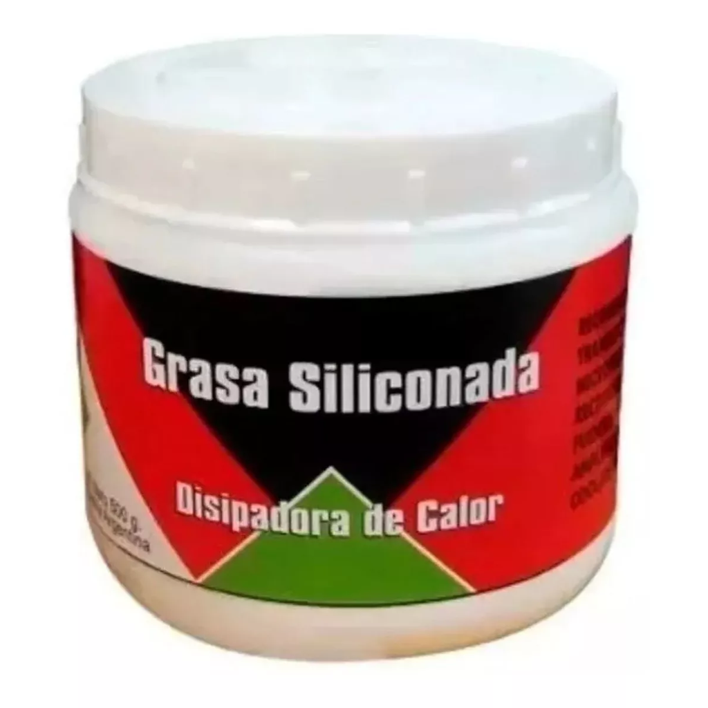 Grasa siliconada, disipadora de calor Pote de 500 g
