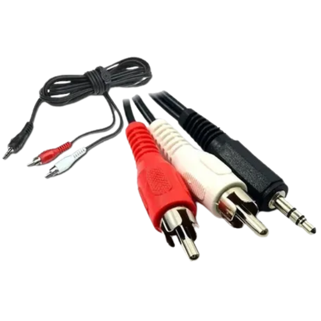 CABLE 2 RCA A PLUG 3.5 ST JA PREMIUM BLISTER TVC0170