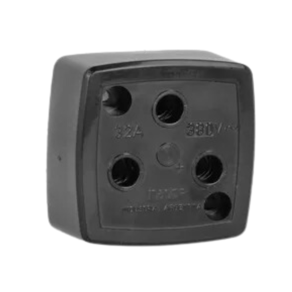 Toma industrial Kalop 3p 32A c/Tierra gris