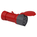 Toma Industrial aéreo Pratika conexión tornillo 16A IP44 380V 3P+N+T