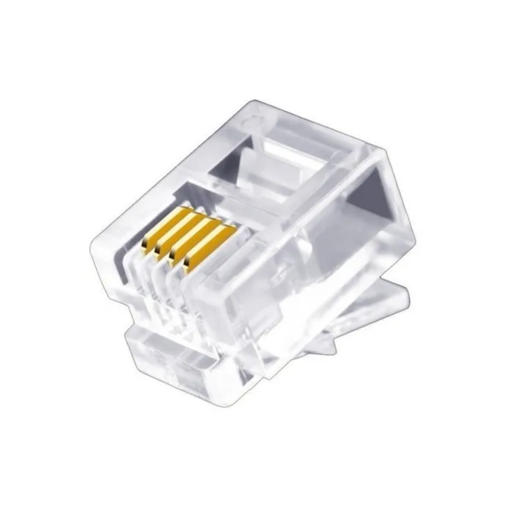 PLUG RJ-11 4 CONTACTOS  RJ11M