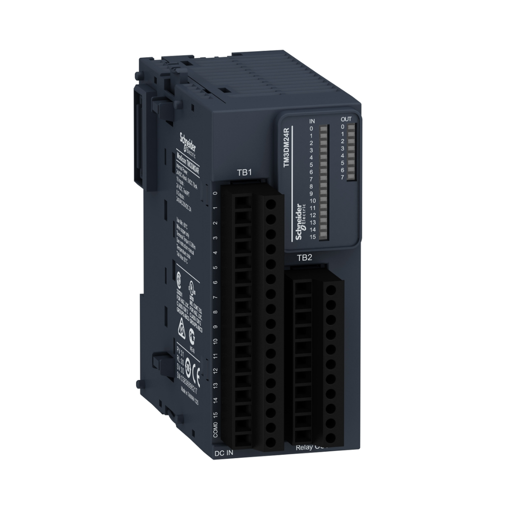 TM3 - Módulo combinado 24 I/O (16DI+8DO), 24VDC