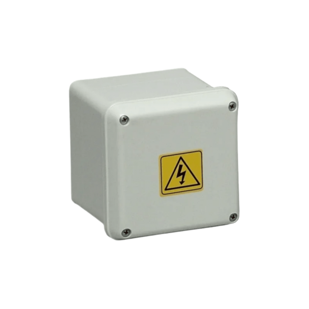 Cajas de Paso Plasticas blancas de Exterior de Superficie interior:104 x 104 x 104 mm Exterior:115 x 115 x 110 mm