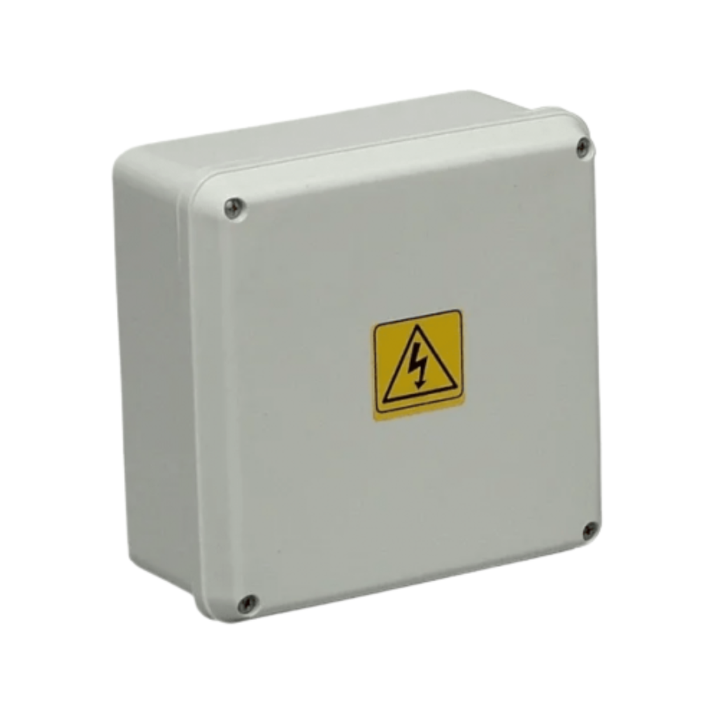 Cajas de Paso Plasticas blancas de Exterior de Superficie interior:200 x 200 x 150 mm Exterior:210 x 210 x 157 mm